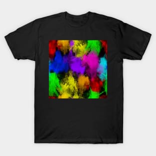 Watercolor splatter effect, brush strokes, spray texture T-Shirt